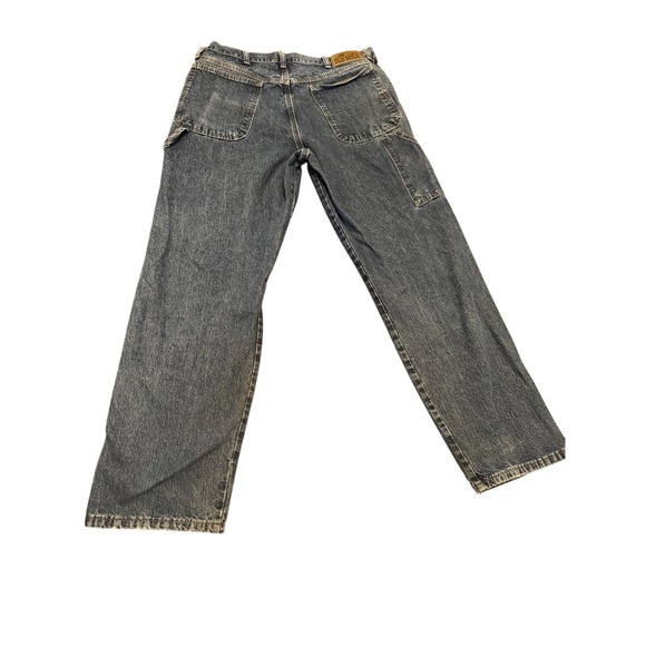 Old Mill Men's Carpenter Jeans 36x30 Blue Denim‎ Heavy‑Duty Work Pants - Picture 7 of 8